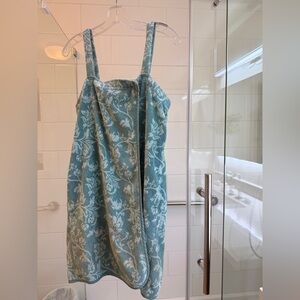 Soft Surroundings 100% Cotton Quality Bath (Velcro & Tie) Wrap-Around